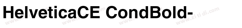 HelveticaCE CondBold字体转换